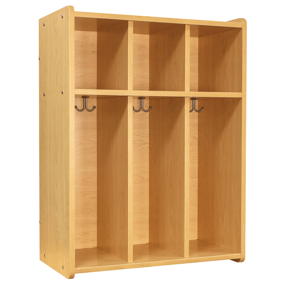 3-Section Wall Locker with Cubbies 28″ Wide