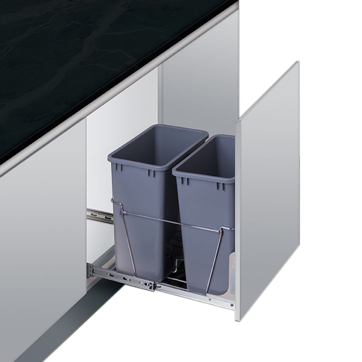 Double Bin Trash – 70BBDBL35PC